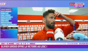 Giroud : «On me parle de retour chez les Bleus, il ne faut pas s'emballer» - Foot - Ligue 1 - Lille