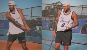 Tennis - ATP 2025 - Nick Kyrgios practicing... on clay ! Will he play his first tournament on clay since 2022 ?