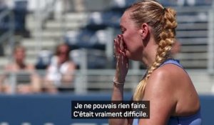 US Open - Kvitova : "J'ai senti que ça n'allait pas bien se passer"