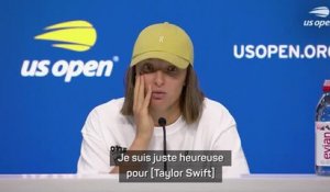 US Open - Świątek est heureuse pour Taylor Swift et lui souhaite le meilleur