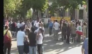 Manifestation anti-Hezbollah devant l'ambassade d'Iran