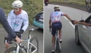 Tour de France 2025 - L'arrivée de Lenny Martinez à son bus après sa 18e étape controversée