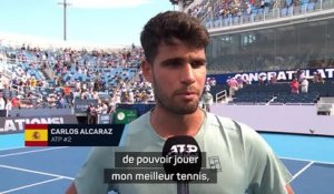 Cincinnati - Alcaraz : “Heureux de jouer mon meilleur tennis même quand je ne suis pas au mieux”