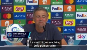 PSG - Luis Enrique : "Chevalier a montré le caractère qu'il faut avoir pour être ici"
