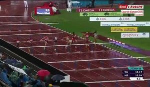 Visser remporte le 100m haies - Athlé - Ligue de diamant - Lausanne