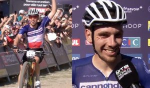 VTT - Coupe du Monde - Les Gets 2025 - Luca Martin sa première... et plus fort que Mathieu Van der Poel