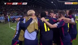 La Suède prend l'avantage contre la Slovénie. - Foot - Qualif. Coupe du monde