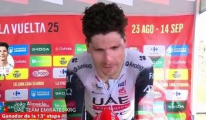 La Vuelta 2025 - Joao Almeida : "Jonas Vingegaard était toujours dans ma roue, j'attendais son attaque mais..."