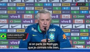 Brésil - Ancelotti : "Rodrygo ? C'est le terrain qui va décider"