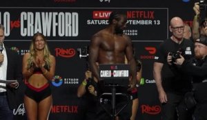 Poids super-moyens - La pesée de Crawford et Canelo