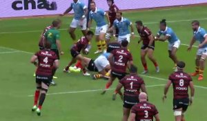 TOP 14 - Essai de Thibaud FLAMENT (ST) - Stade Toulousain - USA Perpignan