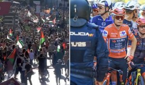 La Vuelta 2025 - La manifestation pro-Palestine arrête La Vuelta, pas de 21e étape, pas de cérémonie du podium final à Madrid !