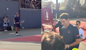 ATP 2025 - Roger Federer ressort la raquette avant le lancement de la 8e Laver Cup à San Francisco