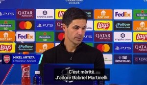 Arteta : « Tellement heureux pour Martinelli » - Foot - Ligue des champions - Arsenal