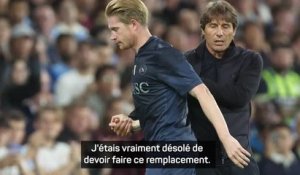 Naples - Conte sur le remplacement de De Bruyne : "Parfois, le destin est cruel"