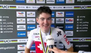 Championnats du Monde UCI Kigali 2025 -  Le Suisse Jan Huber en argent en U23 chez les Espoirs