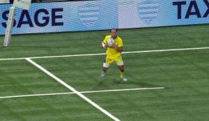 TOP 14 - Essai de Kylan HAMDAOUI (ASM) - Racing 92 - ASM Clermont