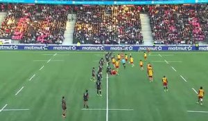TOP 14 - Essai de Jiuta WAINIQOLO 2 (LOU) - LOU Rugby - USA Perpignan