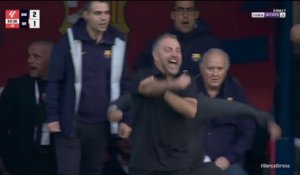 La Liga : Le geste polémique de Hansi Flick sur le but de Araujo