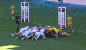TOP 14 - Essai de Baptiste GERMAIN (AB) - Aviron Bayonnais - ASM Clermont