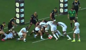 TOP 14 - Essai de Kyllian RINGUET (USM) - Stade Rochelais - US Montauban