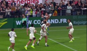 TOP 14 - Essai de Emilien GAILLETON (SP) - Section Paloise - Stade Toulousain