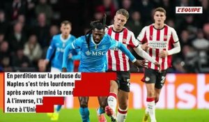 Naples sombre sur la pelouse du PSV Eindhoven, l'Inter Milan en balade contre l'Union Saint-Gilloise - Foot - Ligue des champions