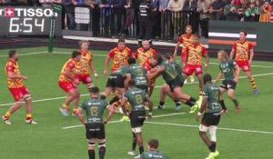 TOP 14 - Essai de JT Jackson (USM) - US Montauban - USA Perpignan