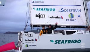 Corentin Douguet et Axel Tréhin en tête des Class40 sur la Transat Café L'Or, pause imposée à La Corogne - Voile - Transat Café L'Or