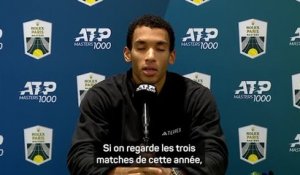 Rolex Paris Masters - Aliassime : "Je resserre l'écart de match en match avec Sinner"