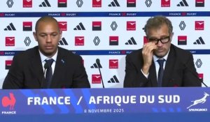 Fabien Galthié après la défaite du XV de France face à l'Afrique du Sud : « C'est une défaite logique » - Rugby - Tests