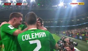 Le but de Troy Parrott avec l'Irlande face au Portugal - Foot - Qualif. Coupe du monde