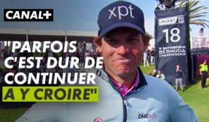 L'émotion d'Adam Schenk après sa victoire sur le Bermuda Championship