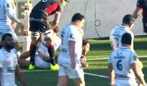 TOP 14 - Essai de Léo BERDEU (LOU) - LOU Rugby - ASM Clermont