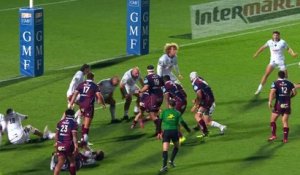 TOP 14 - Essai de Pablo UBERTI (UBB) - Union Bordeaux-Bègles - Section Paloise