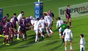 TOP 14 - Essai de Lekso KAULASHVILI (SP) - Union Bordeaux-Bègles - Section Paloise