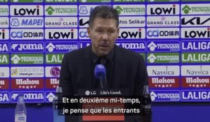 Atlético - Simeone remercie les entrants et... la chance !