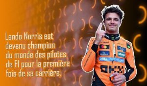 F1 - Lando Norris sacré champion du monde pour la première fois
