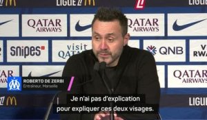 Marseille - De Zerbi : "Je ne sais jamais quel visage mon équipe va afficher"