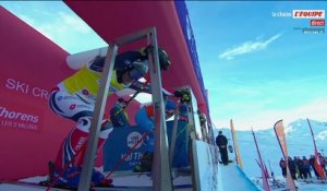 Duplessis-Kergomard saute par-dessus Tchiknavorian lors de la finale - Skicross - CM