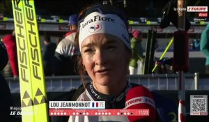 Lou Jeanmonnot après sa septième place lors de la poursuite à Hochfilzen : « Je n'étais pas bien sur les skis » - Biathlon - Coupe du monde
