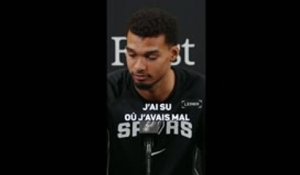 San Antonio Spurs - Wembanyama : "Ils ont dû me retenir"
