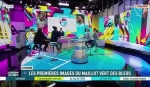 Les premières images du maillot vert des Bleus - Foot - Coupe du monde - Bleus