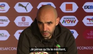 Maroc - Regragui salue l’exemple d’Hakimi après la qualification dans le dernier carré