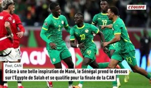 Grâce à une belle inspiration de Mané, le Sénégal prend le dessus sur l'Égypte de Salah et se qualifie pour la finale de - Foot - CAN
