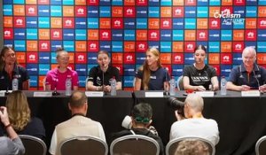 Cyclisme - Santos Tour Down Under 2026 - Conférence de presse d'avant-course féminine Down Under, avant la première étape samedi à Willunga.