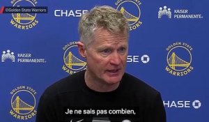 Kerr : « Un soir où les tirs ne rentraient pas » - Basket - NBA