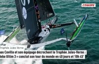 Thomas Coville et son équipage décrochent le Trophée Jules-Verne - Voile - Jules Verne