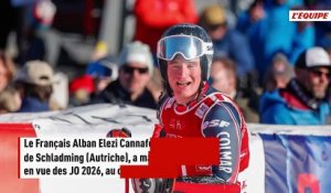L'énorme surprise Alban Elezi Cannaferina : troisième du géant de Schladming, le Français peut rêver des JO - Ski - Coupe du monde de ski