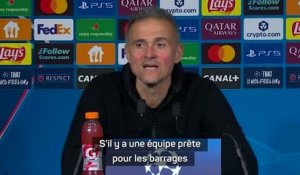 PSG - Luis Enrique : “S’il y a une équipe prête pour les barrages, c’est nous”